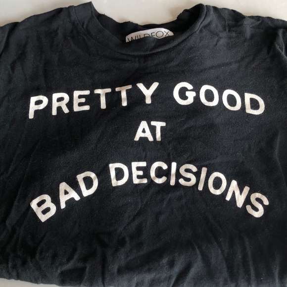 Wildfox bodysuit Pretty Good at Bad Decisions - Picture 7 of 8